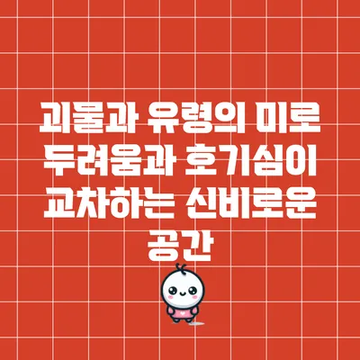 괴물과 유령의 미로: 두려움과 호기심이 교차하는 신비로운 공간