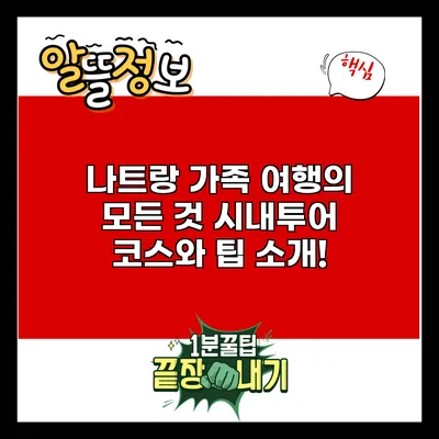 나트랑 가족 여행의 모든 것: 시내투어 코스와 팁 소개!