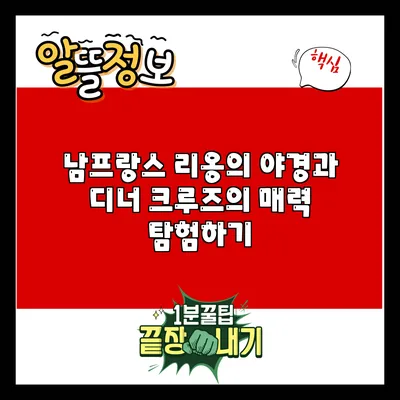 남프랑스 리옹의 야경과 디너 크루즈의 매력 탐험하기