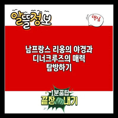 남프랑스 리옹의 야경과 디너크루즈의 매력 탐방하기