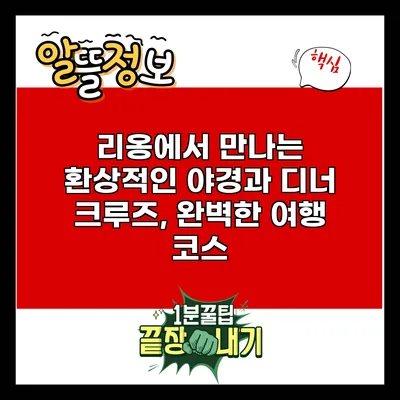 리옹에서 만나는 환상적인 야경과 디너 크루즈, 완벽한 여행 코스