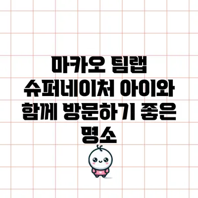 마카오 팀랩 슈퍼네이처: 아이와 함께 방문하기 좋은 명소
