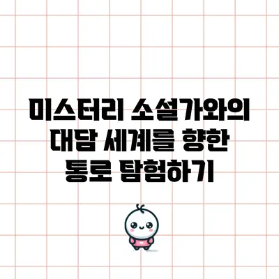 미스터리 소설가와의 대담: 세계를 향한 통로 탐험하기