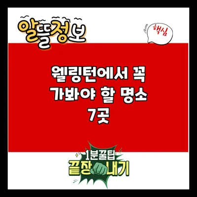 웰링턴에서 꼭 가봐야 할 명소 7곳