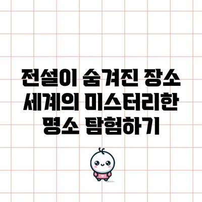 전설이 숨겨진 장소: 세계의 미스터리한 명소 탐험하기