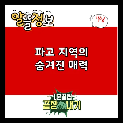 파고 지역의 숨겨진 매력
