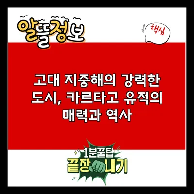 고대 지중해의 강력한 도시, 카르타고 유적의 매력과 역사