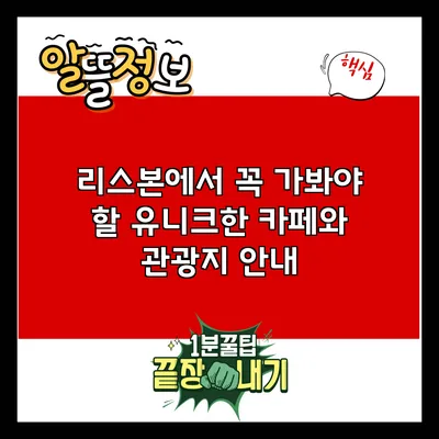 리스본에서 꼭 가봐야 할 유니크한 카페와 관광지 안내
