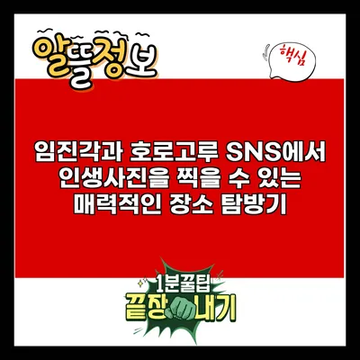 임진각과 호로고루: SNS에서 인생사진을 찍을 수 있는 매력적인 장소 탐방기