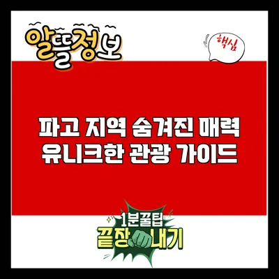 파고 지역 숨겨진 매력: 유니크한 관광 가이드