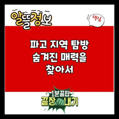 파고 지역 탐방: 숨겨진 매력을 찾아서